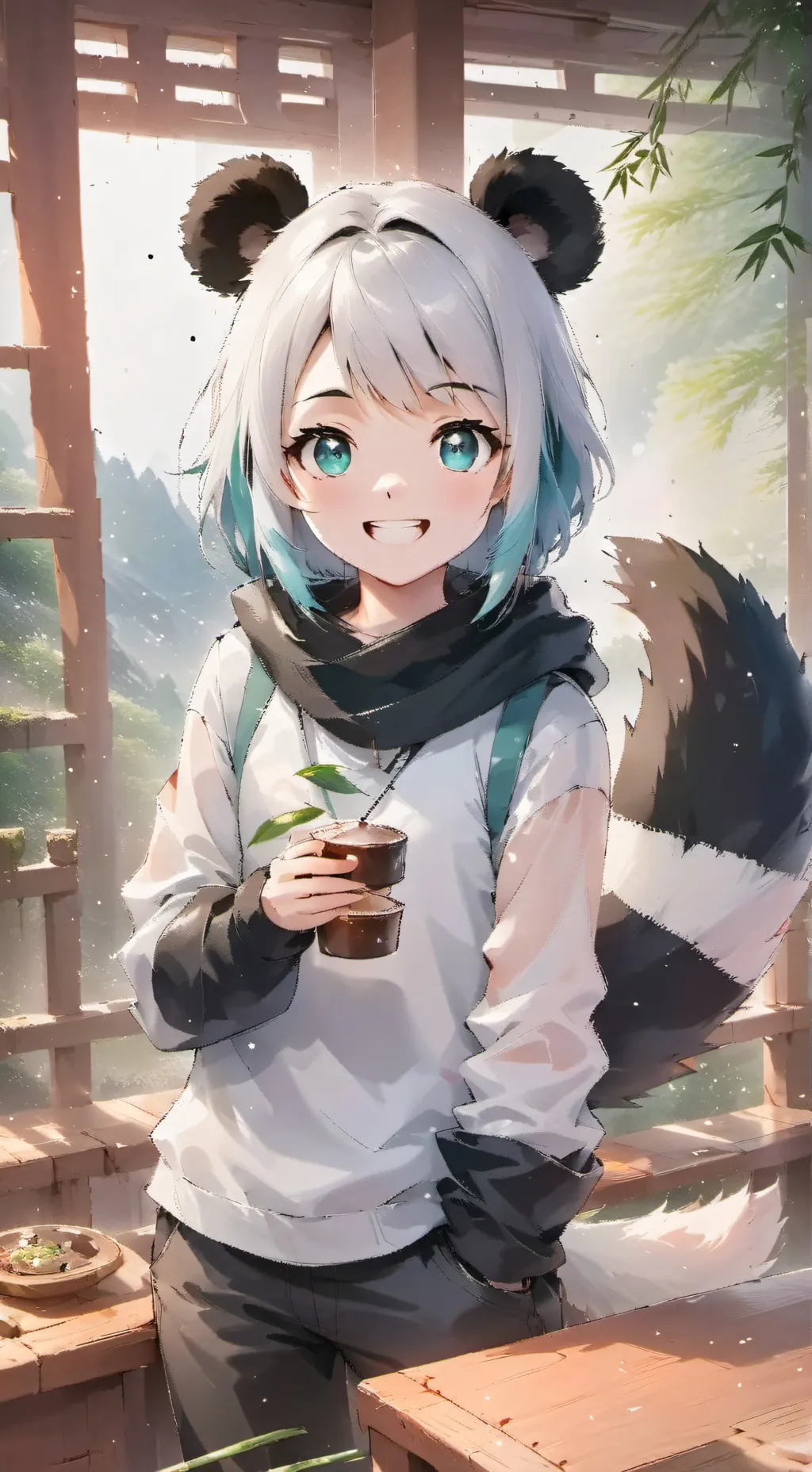 ai character: Panda Spirit background