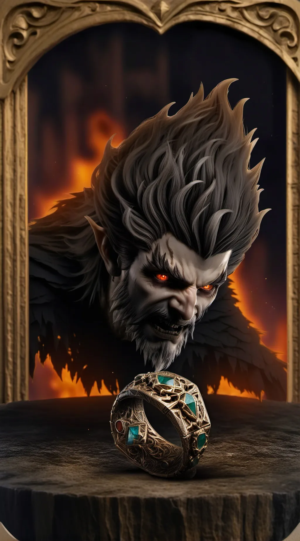 ai character: picture zombie background