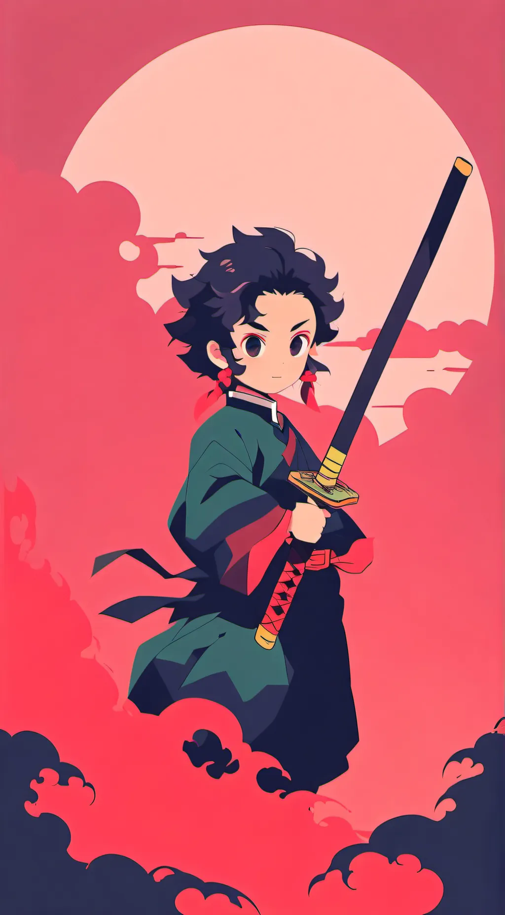 ai character: demon slayer background