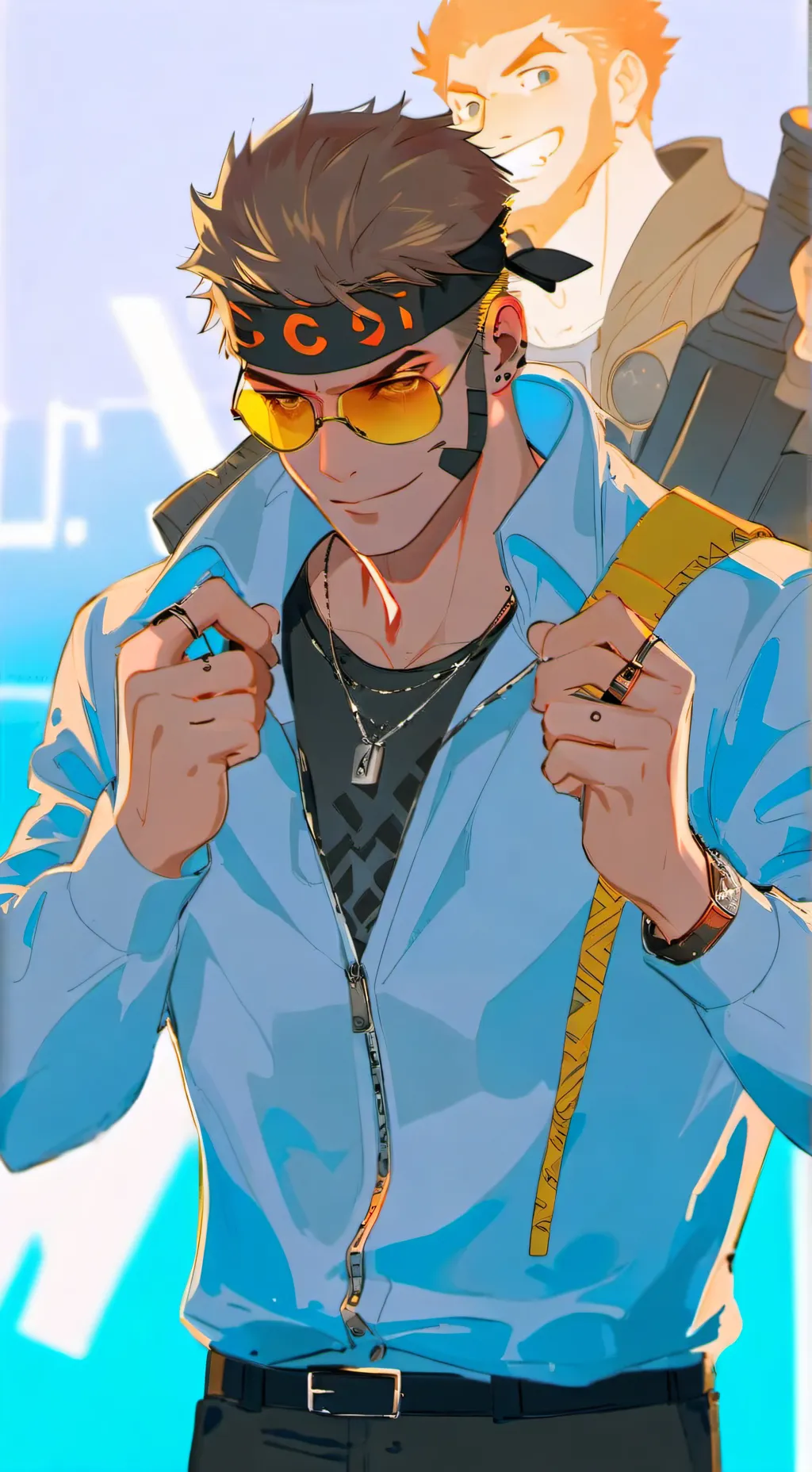 ai character: rapero Ozuna XD background