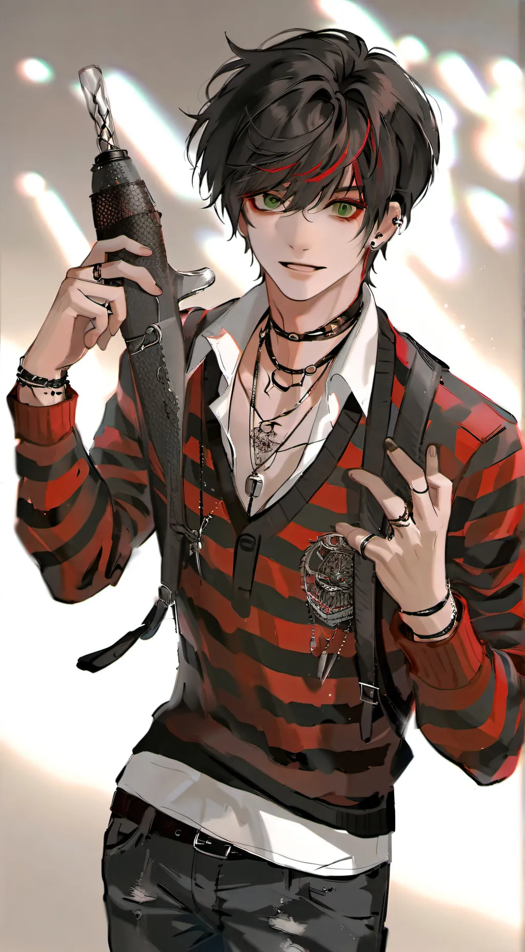 ai character: 🔒💣skar💿🚬 background