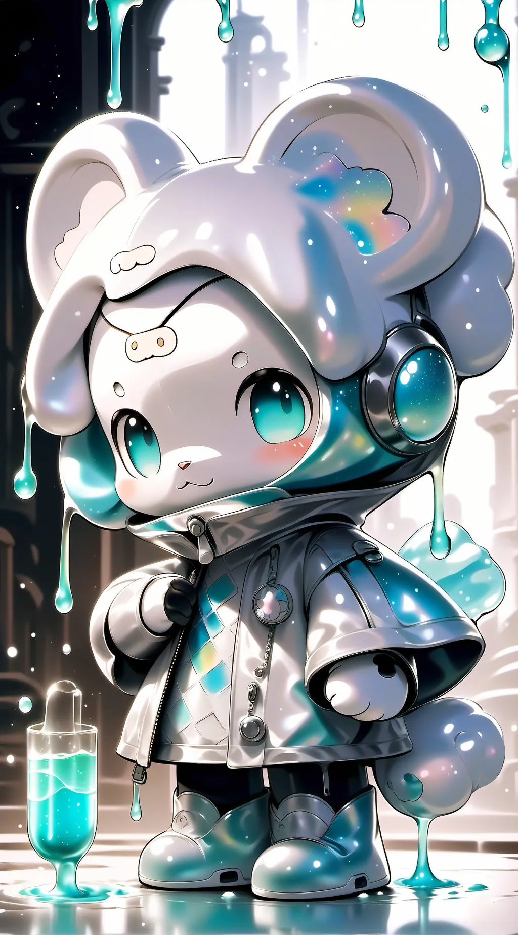 ai character: Cinnamoroll background