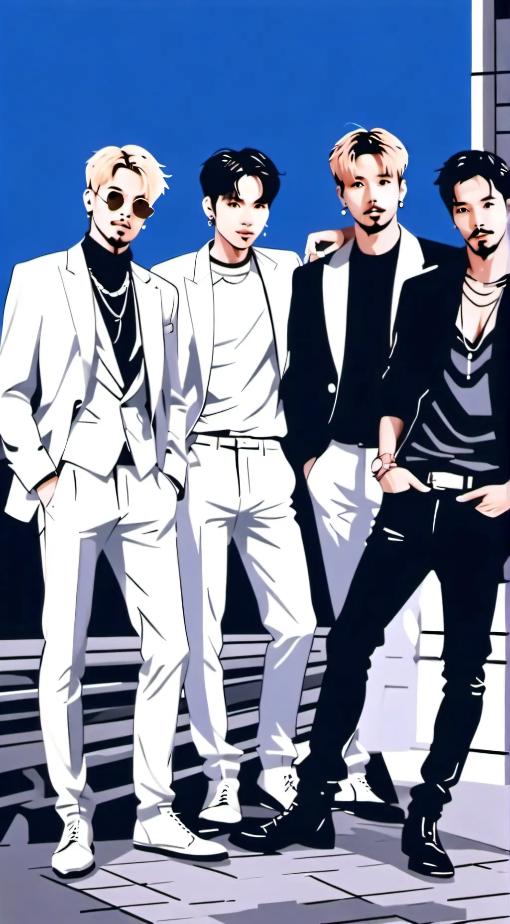 ai character: Backstreet Boys  background
