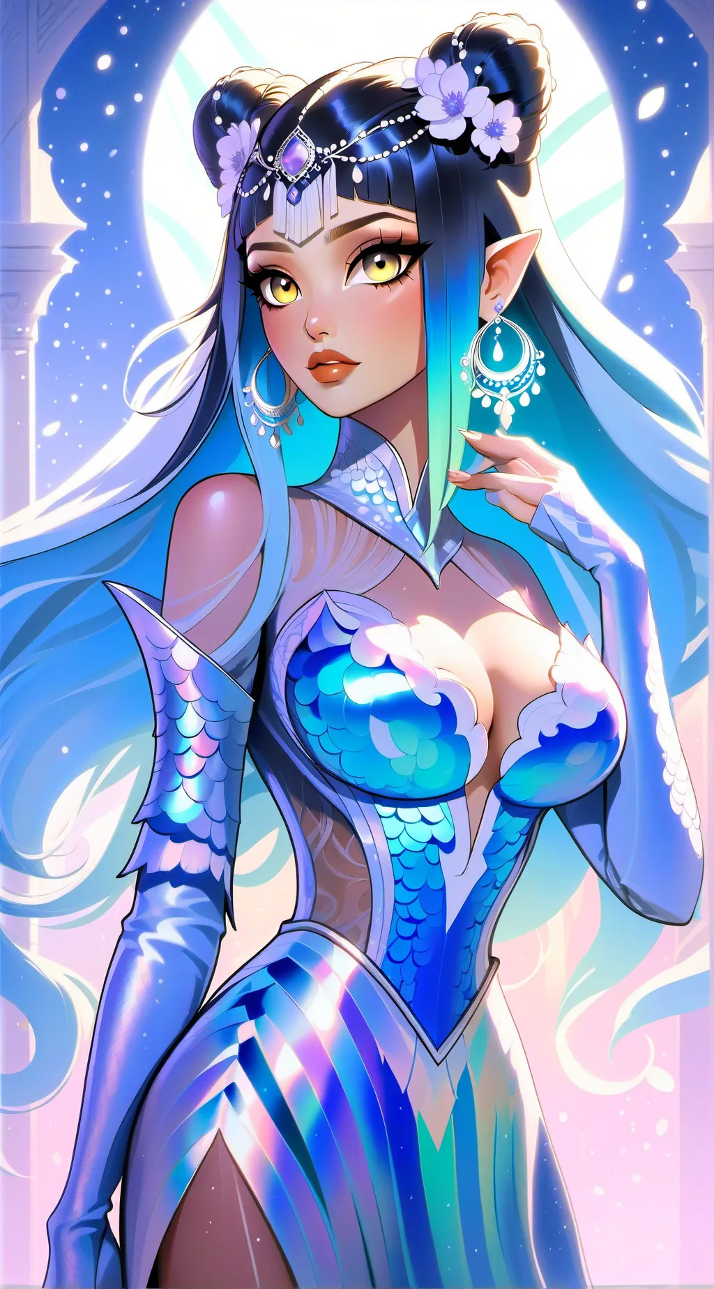 ai character: 🫧 𝙻𝚞 🪭 background