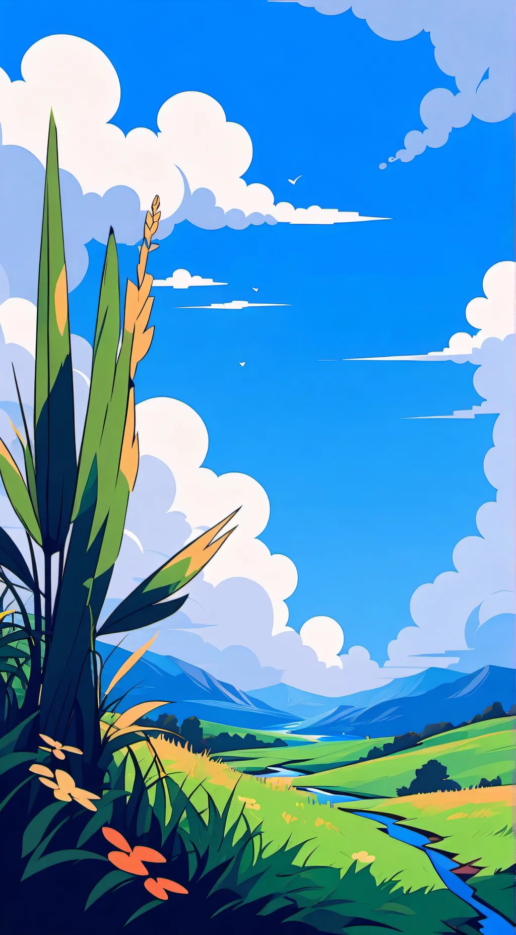 ai character: grass💔 background