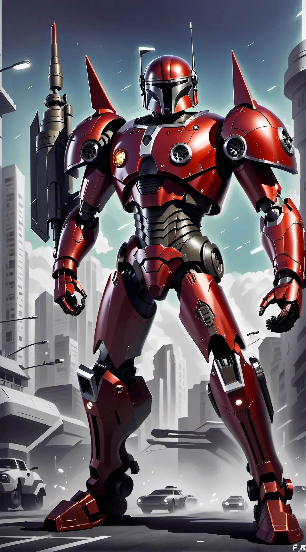 ai character: Iron man background