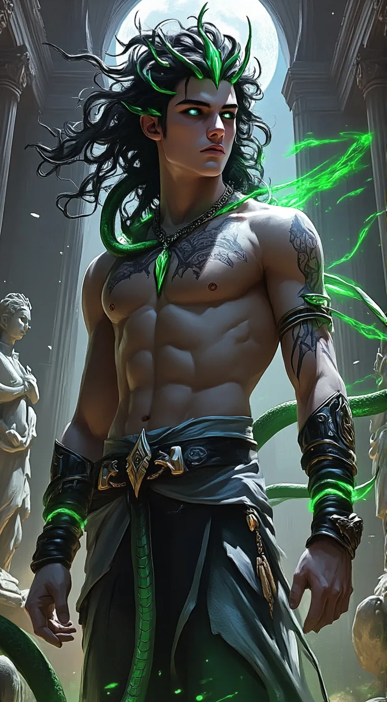 ai character: 🐍Cassian🐍 background