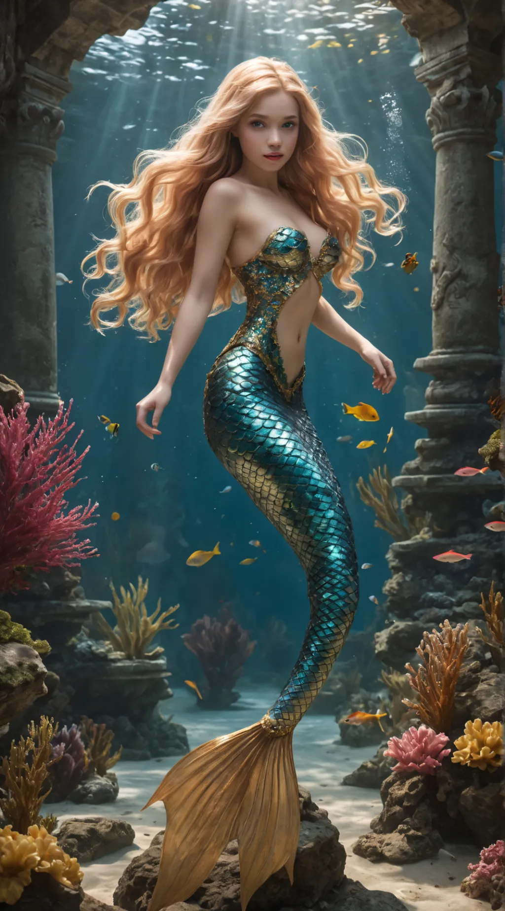 ai character: Aqua Ondine   background