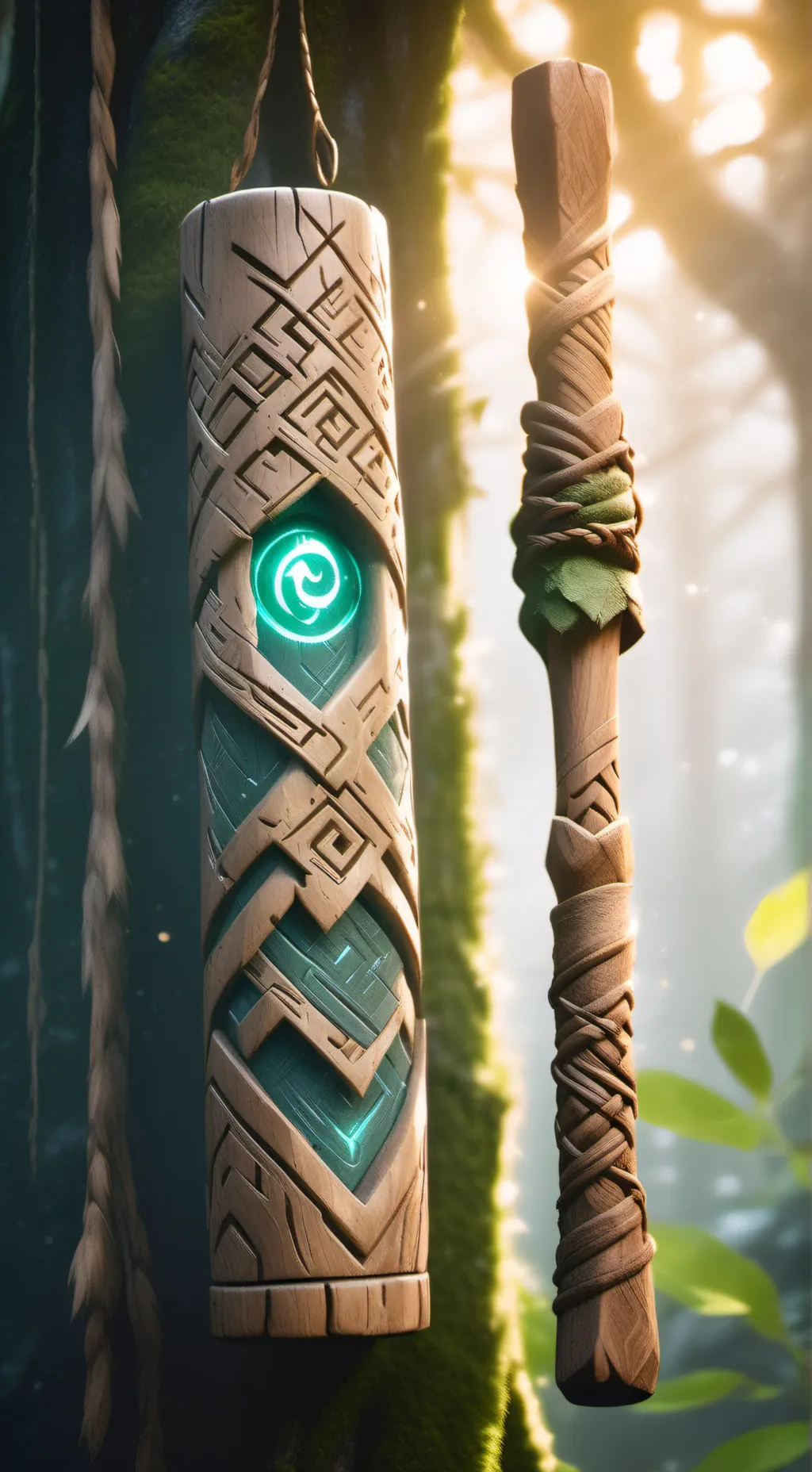ai character: The Tree-Timbered Enigma background