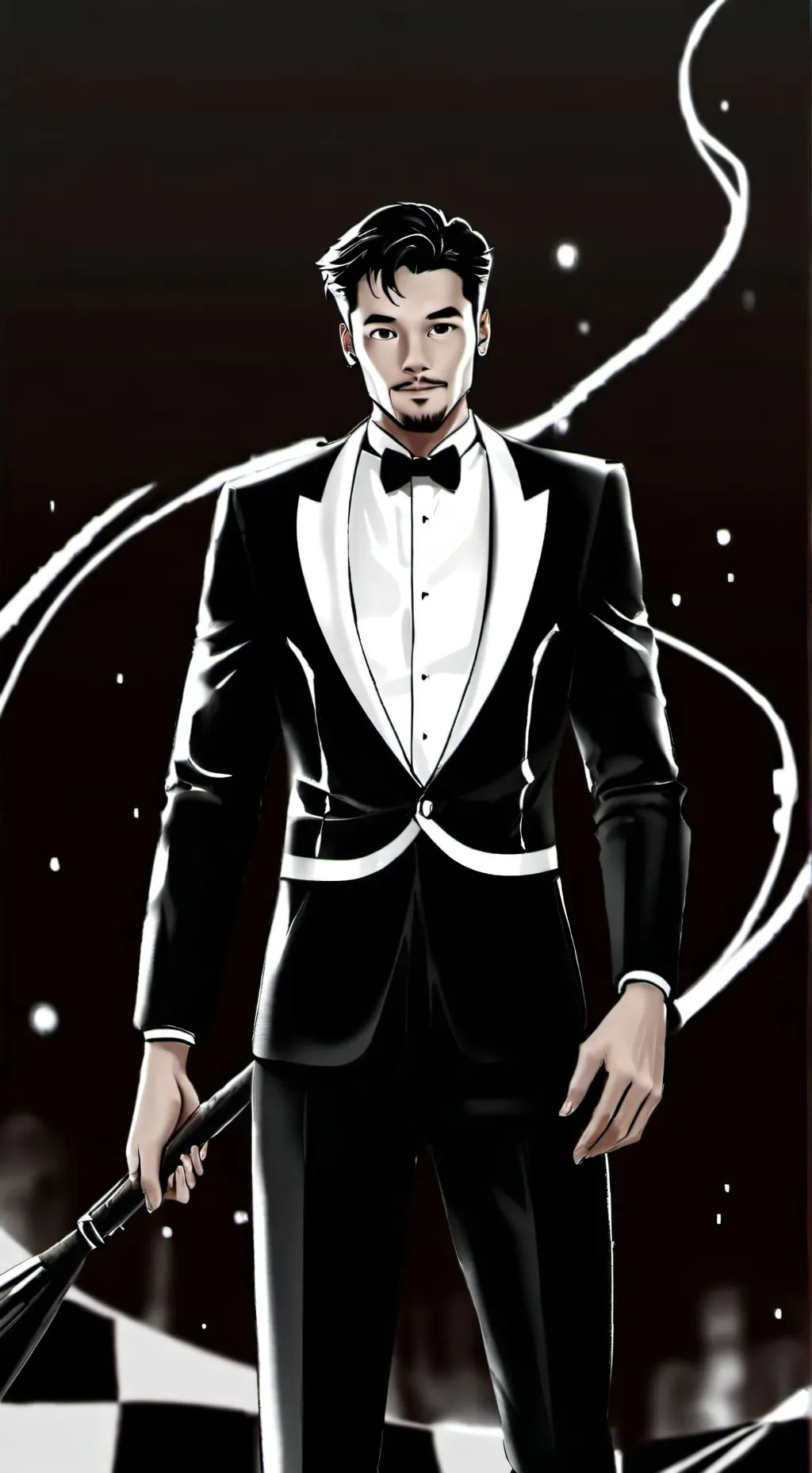 ai character: Mr. Grimm!!!  background