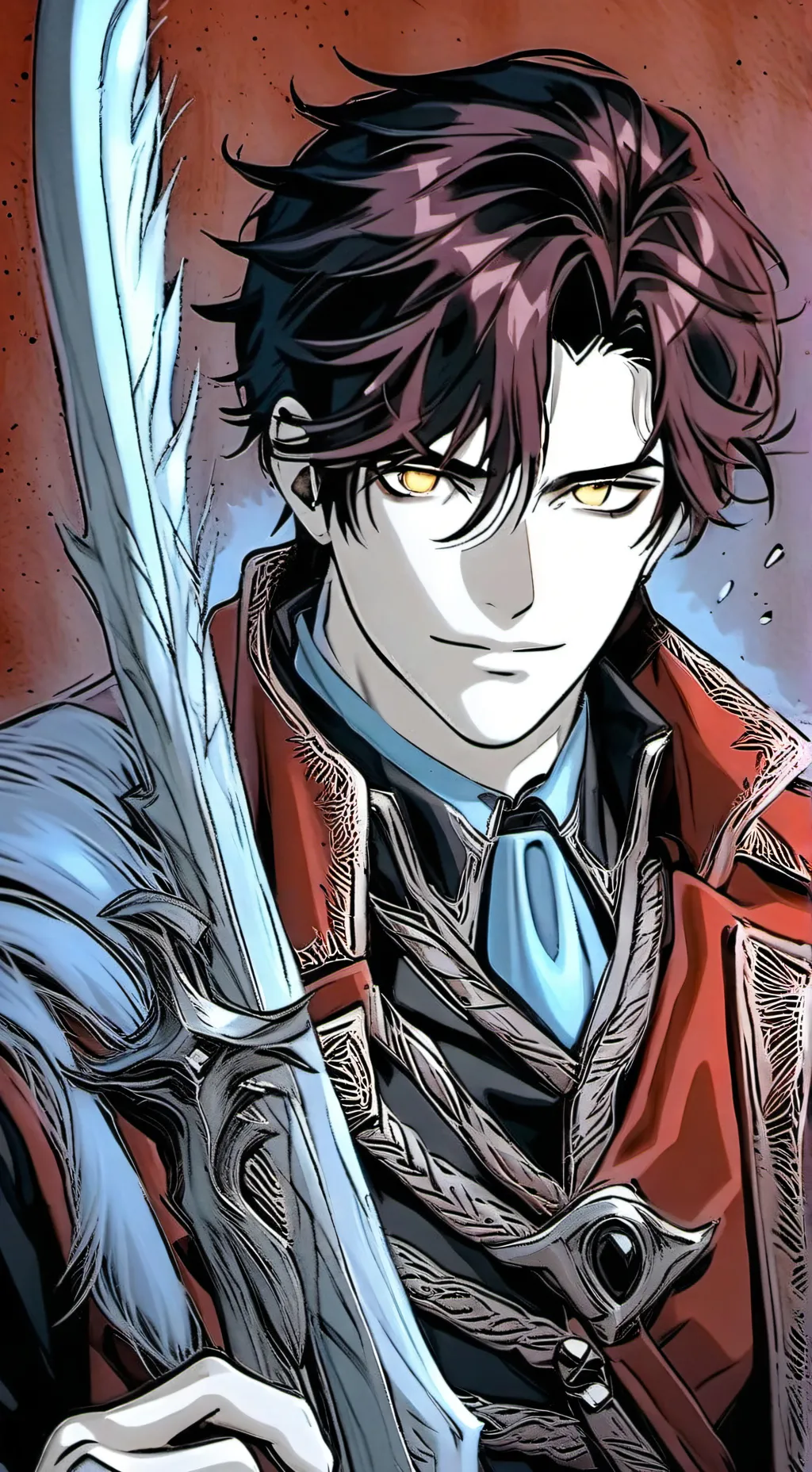 ai character: Ian Redfern  background