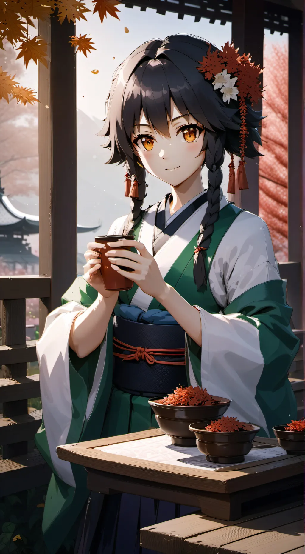 ai character: Hakurei Reimu  background