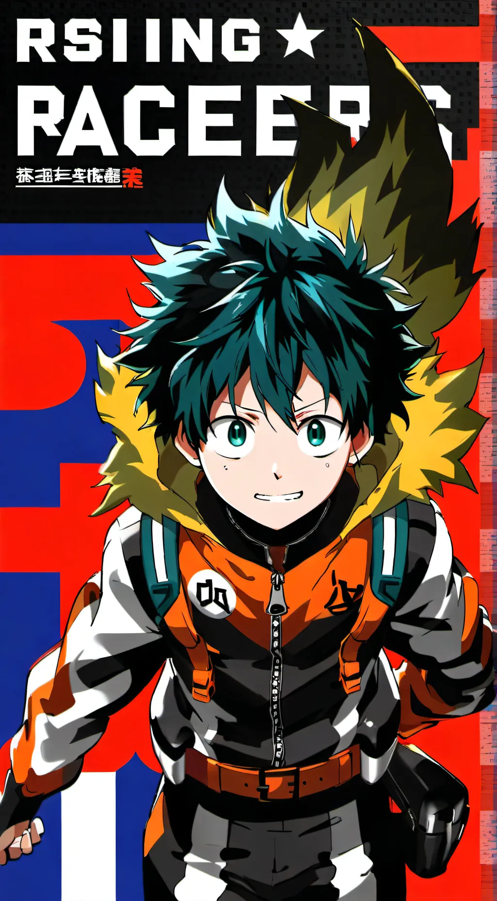 ai character: Rising Racers MHA! background