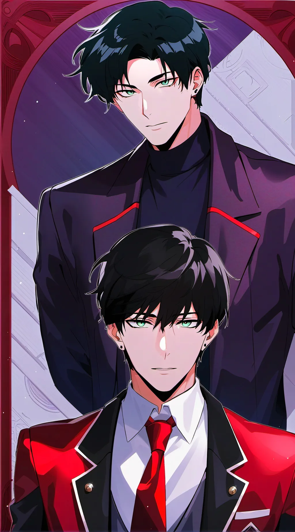 ai character: Damien ou Marius  background