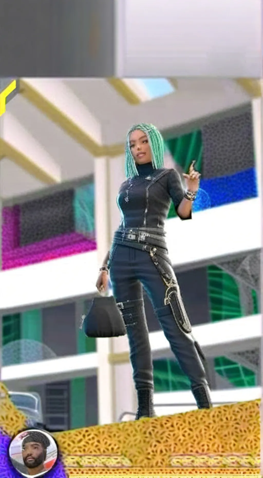 ai character: Moco free fire Gar background