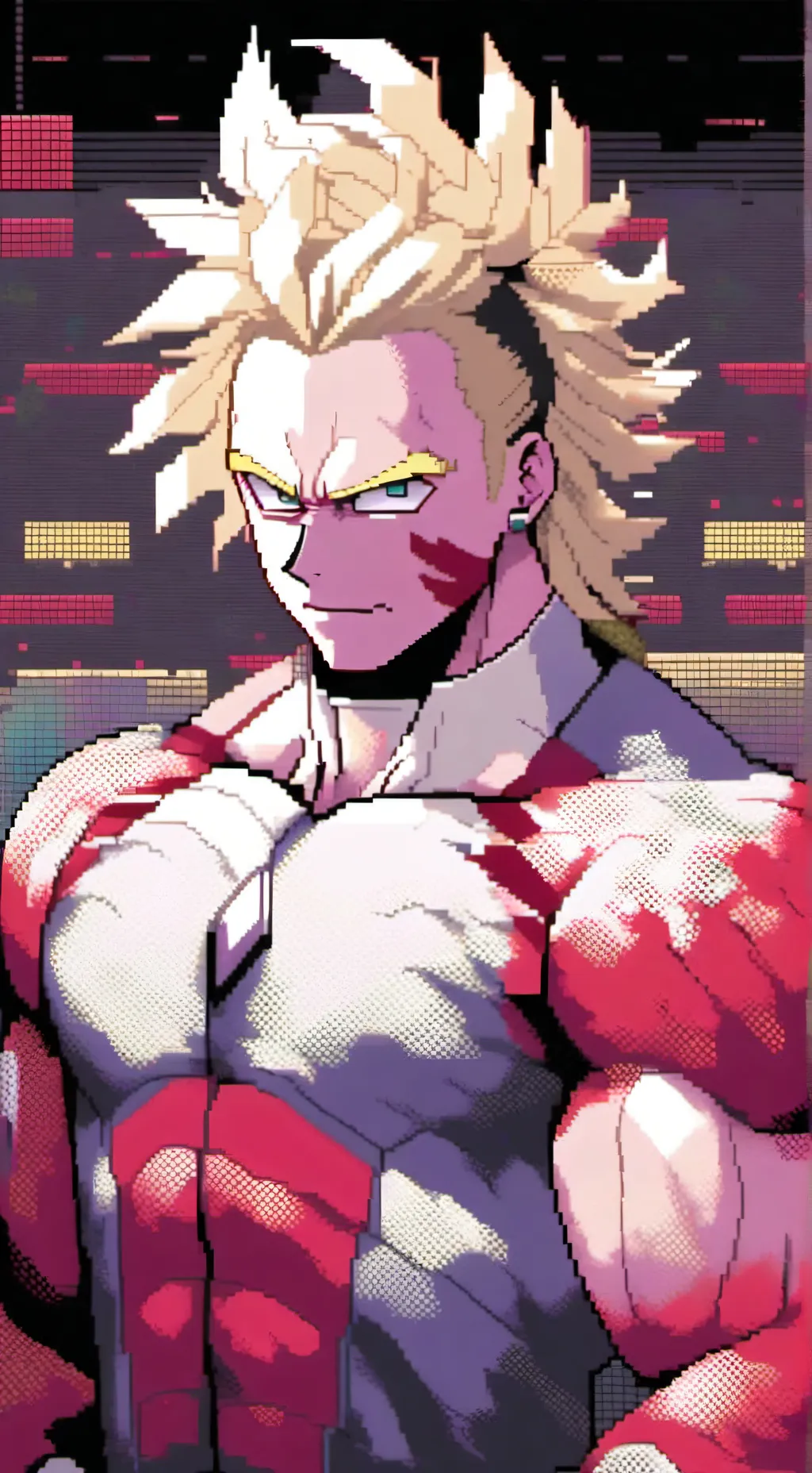 ai character: ALL MIGHT:( background