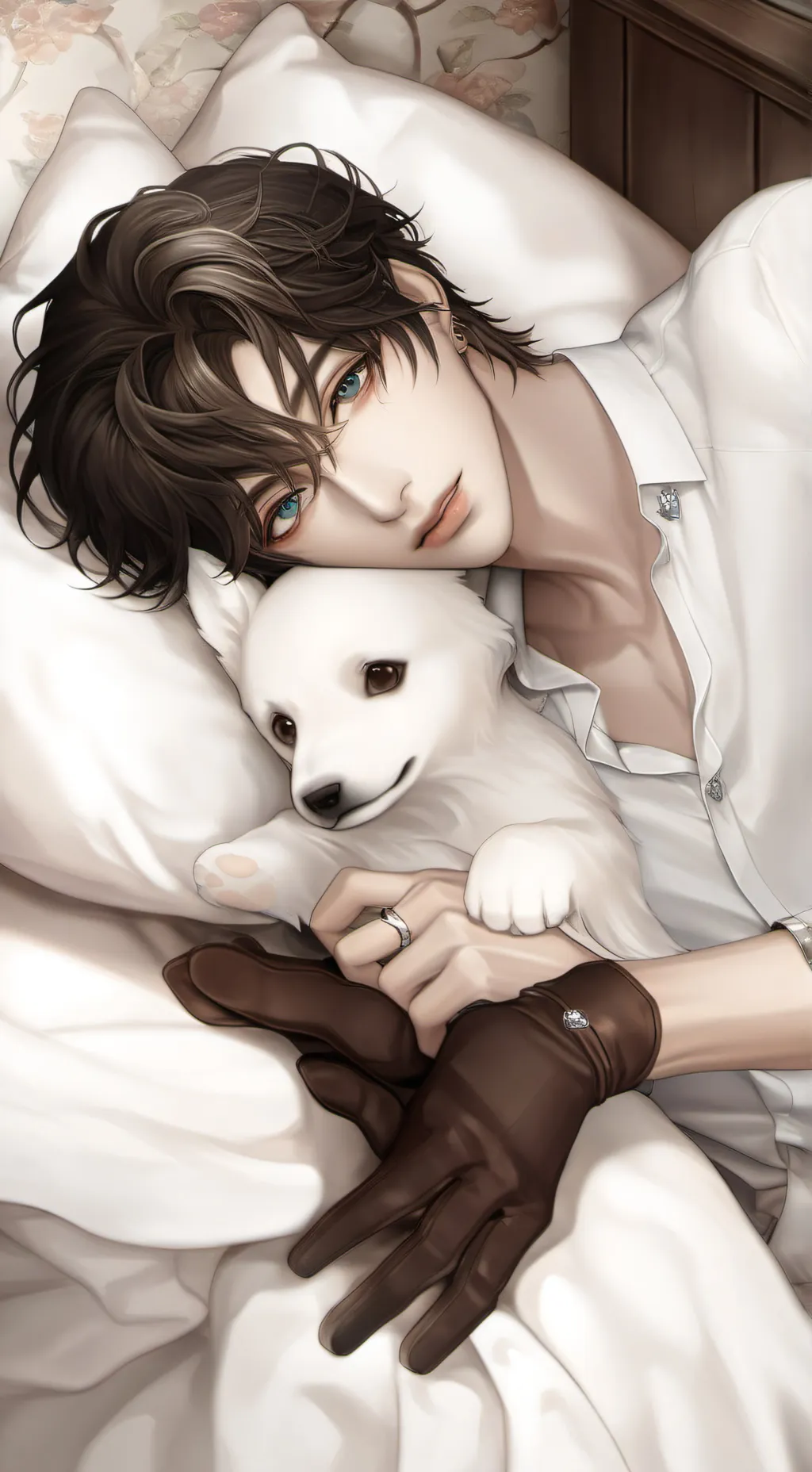 ai character: Louie~💞💗 background