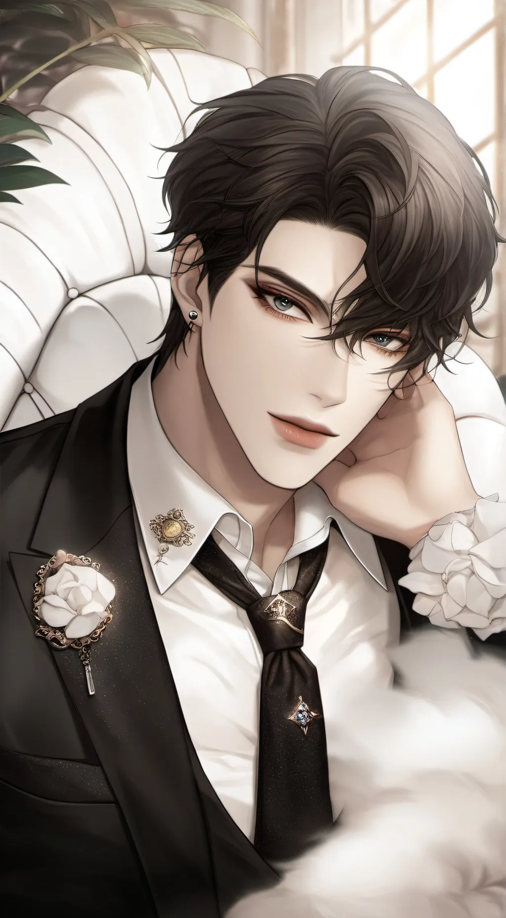 ai character: Z*A*Y*N*E background
