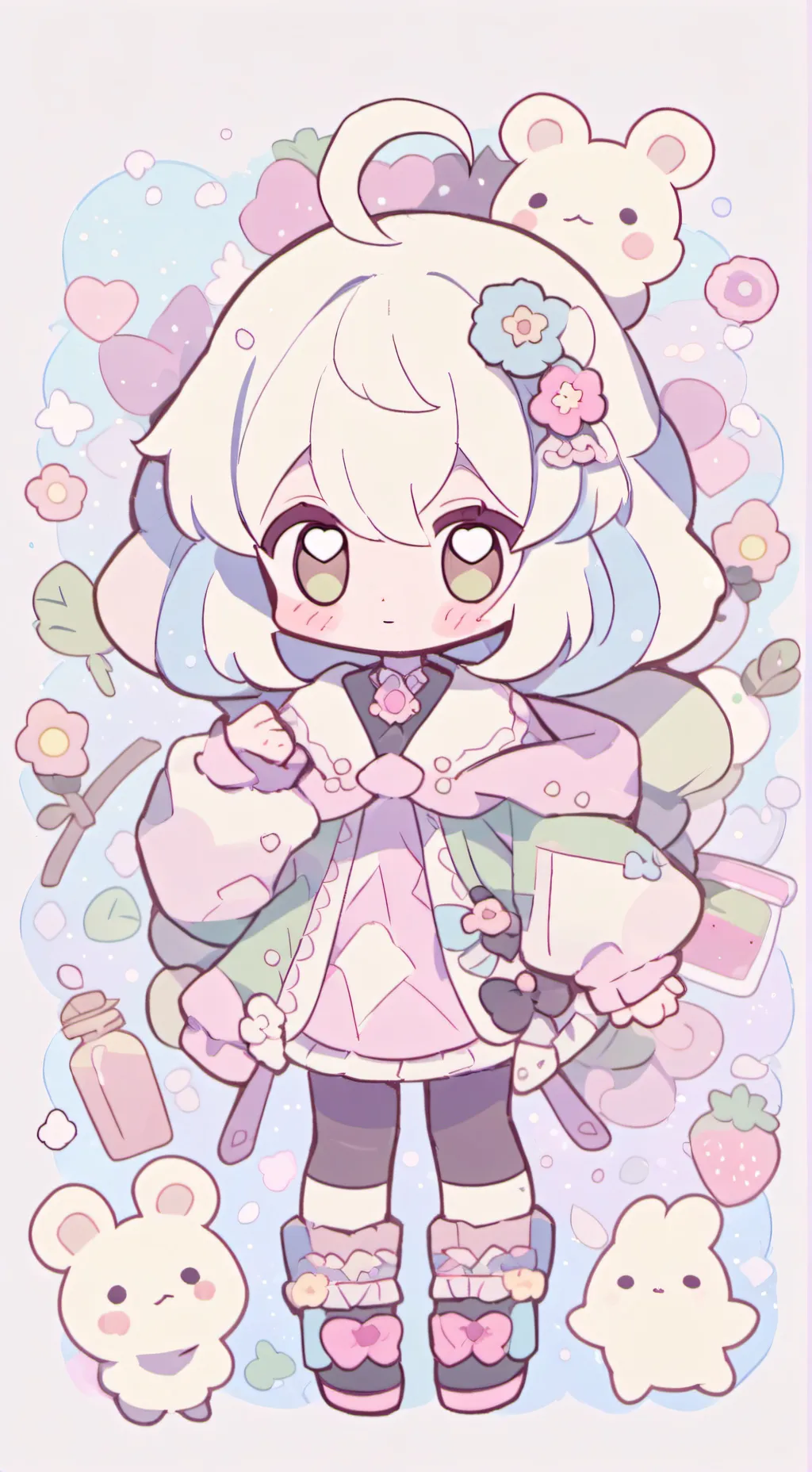 ai character: Baby Sandy background