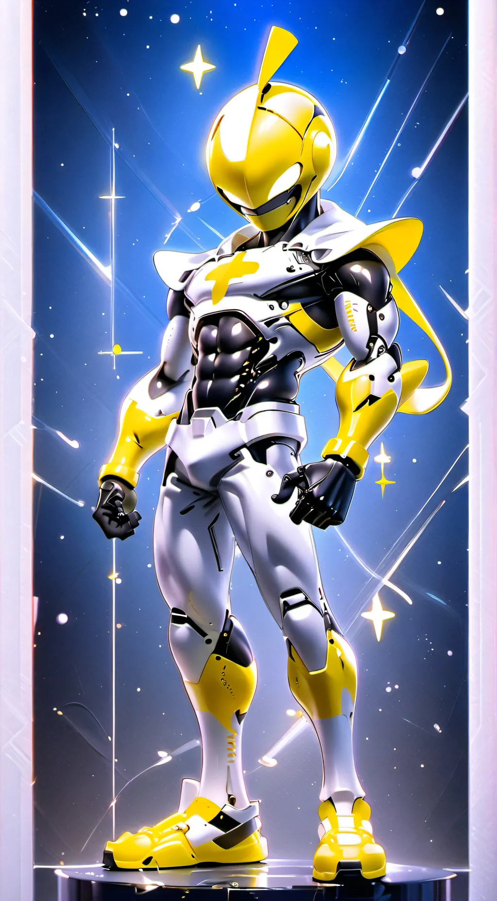 ai character: banana hero background