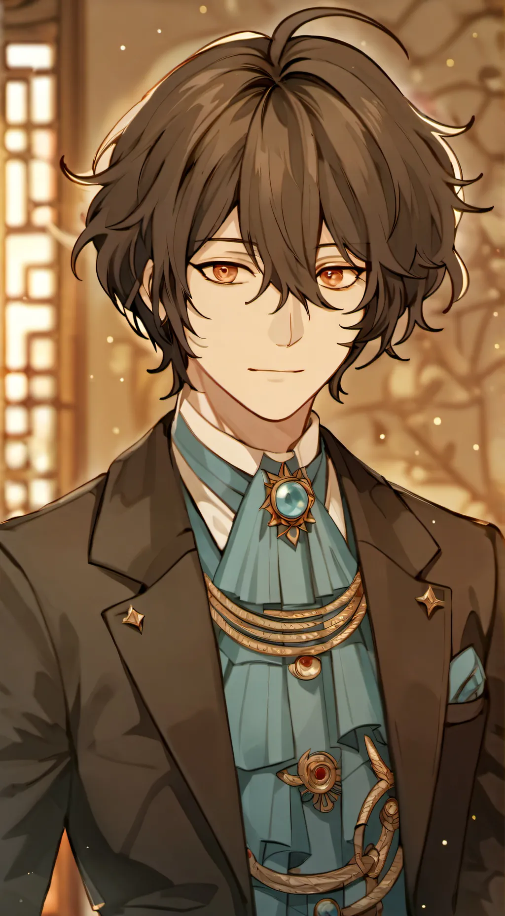 ai character: ♪~🩹🍺 Dazai 🥃🤕♪~ background