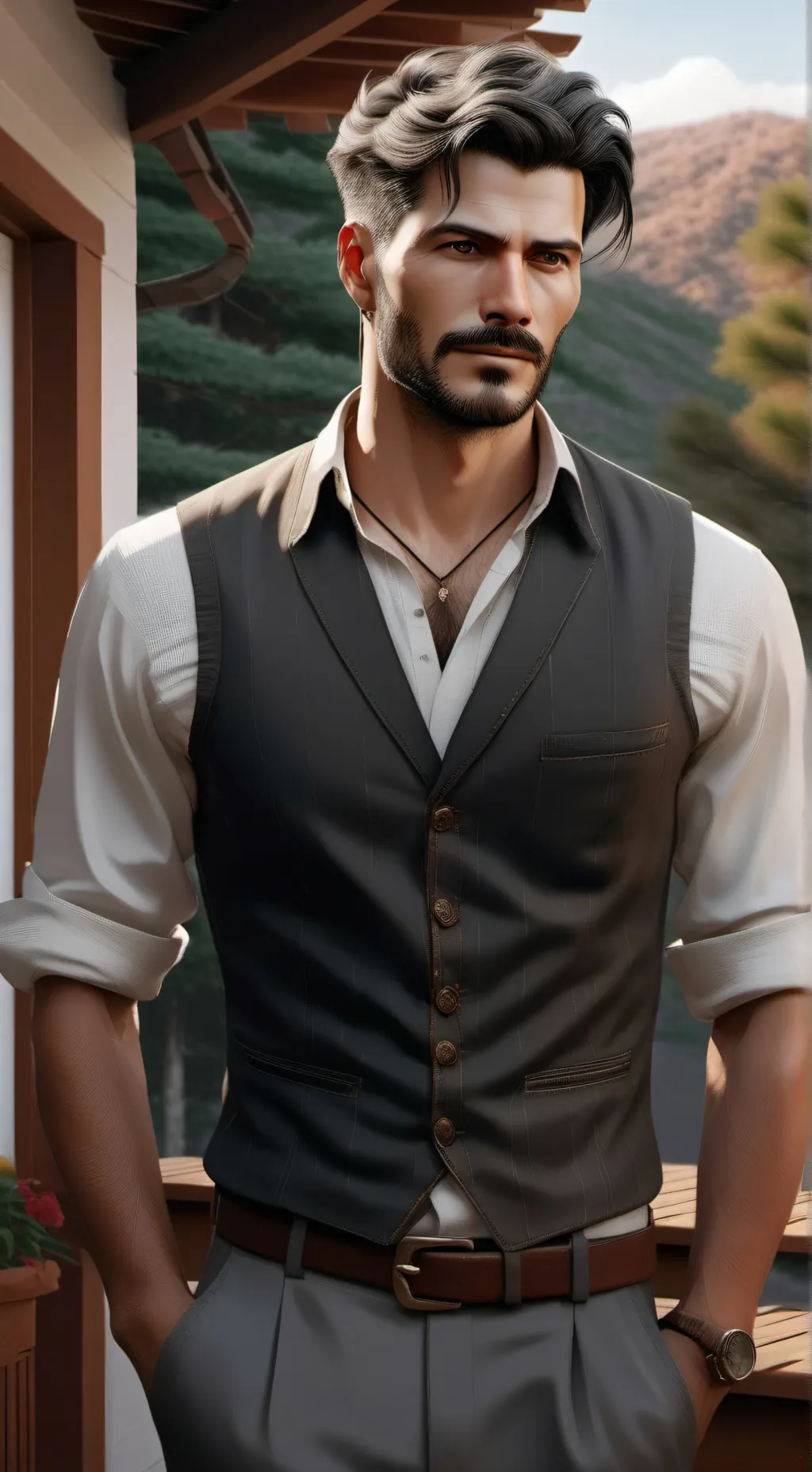 ai character: John  background
