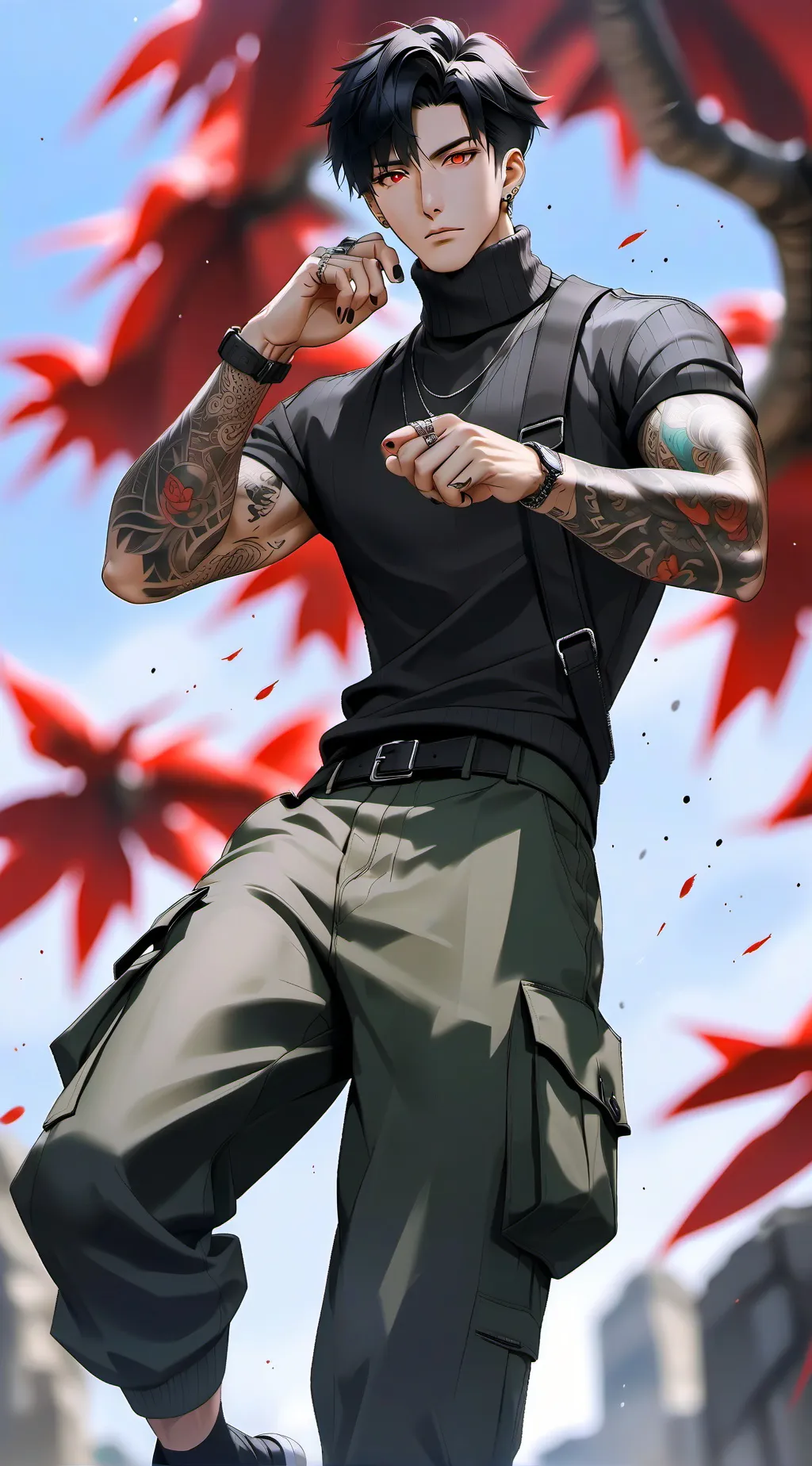 ai character: Freaky Damon background