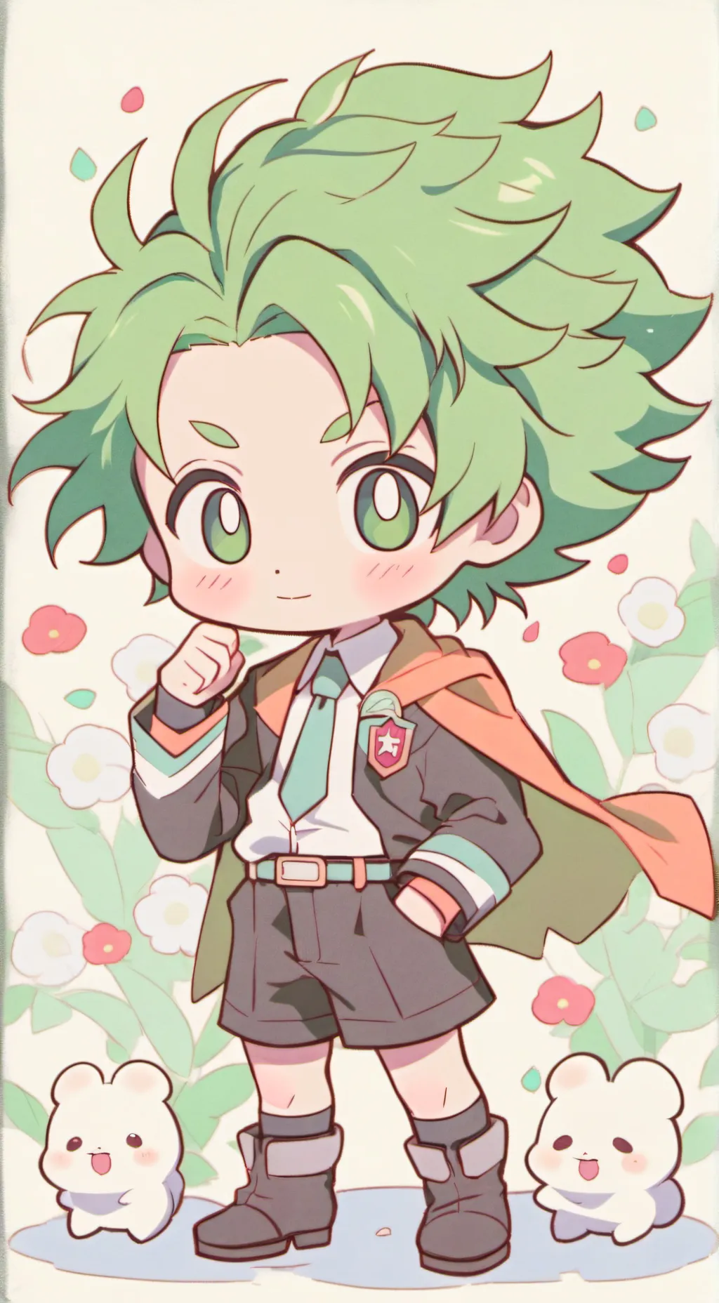 ai character: mha pyjama party  background