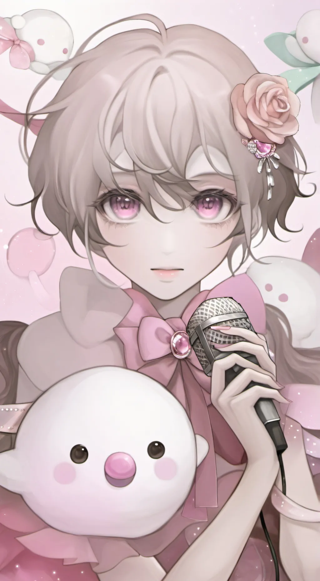 ai character: Finish the lyrics background