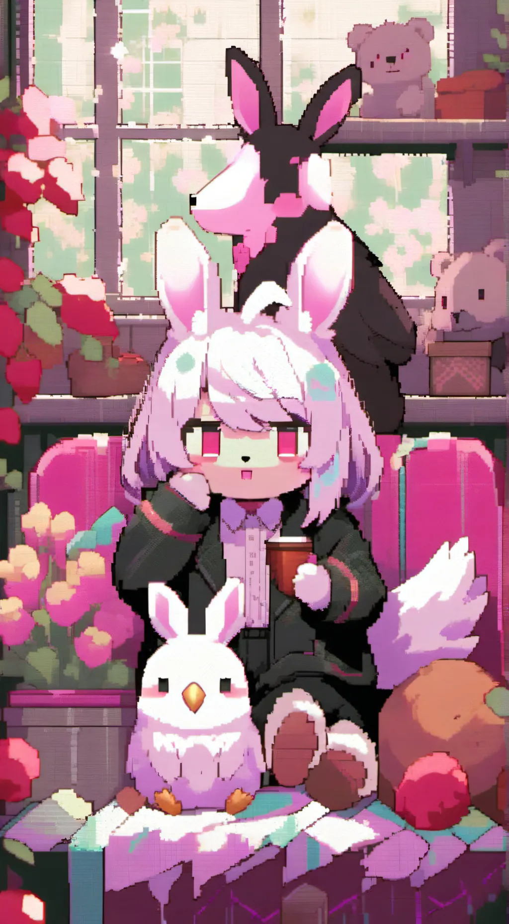 ai character: HapDuo meets Fnaf background