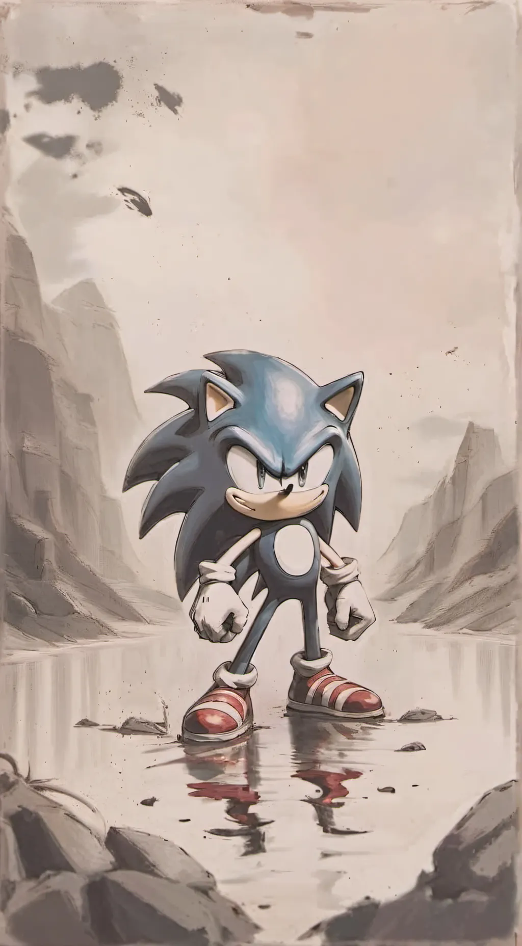 ai character: Sonic the hedgehog background
