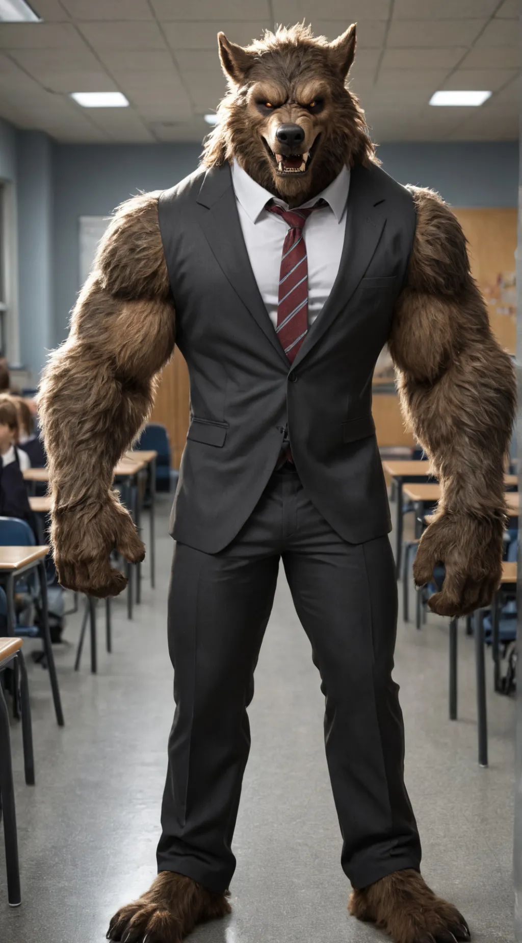 ai character: Werewolf principal background