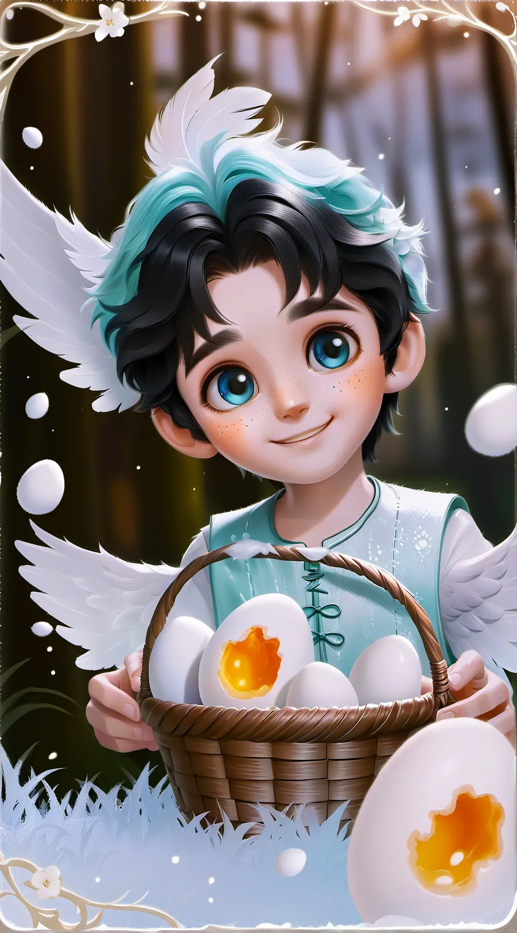 ai character: Speckled Egg Spirit background