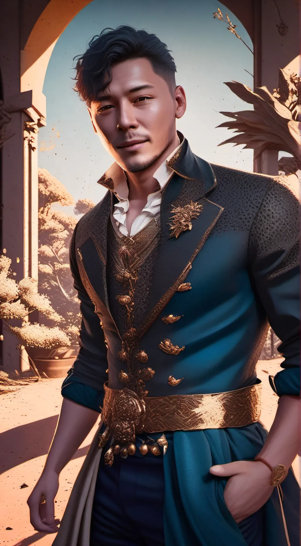 ai character: Javier 👍🏾 background