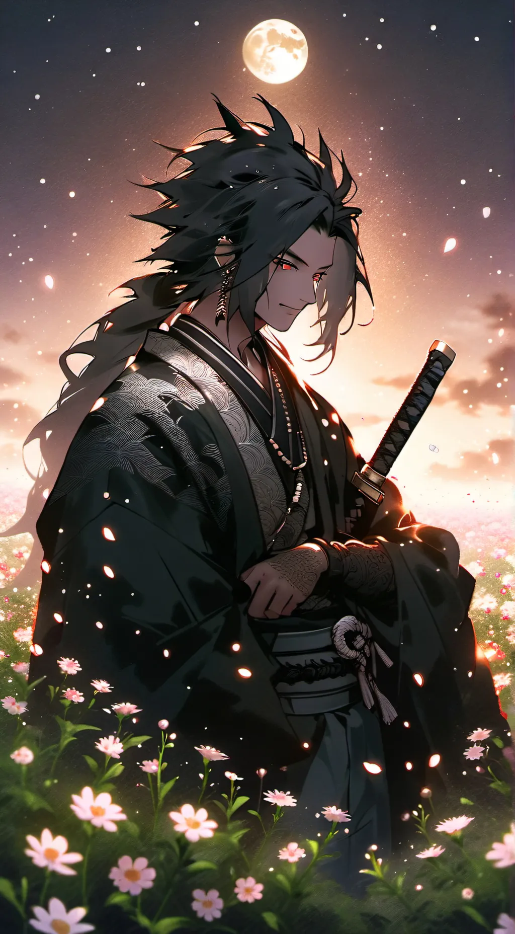 ai character: Demon giyu background