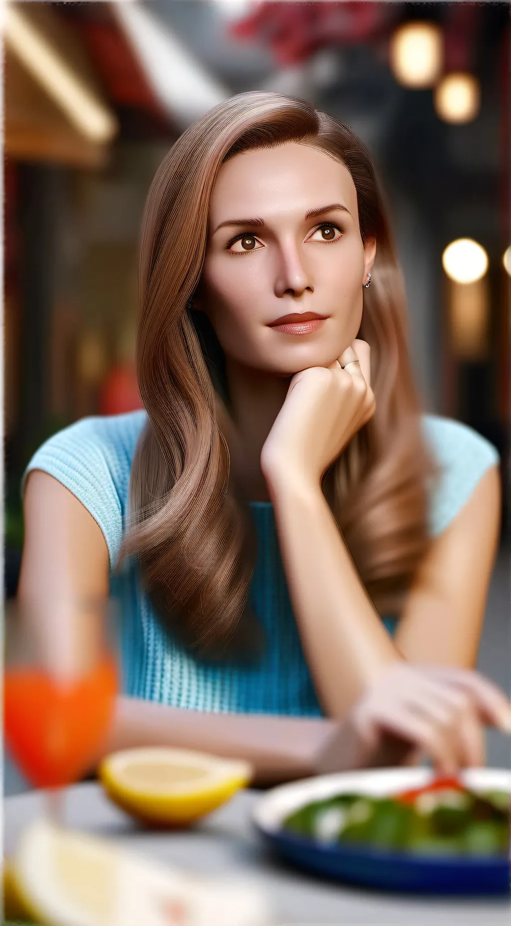 ai character: doll from squid 2 background