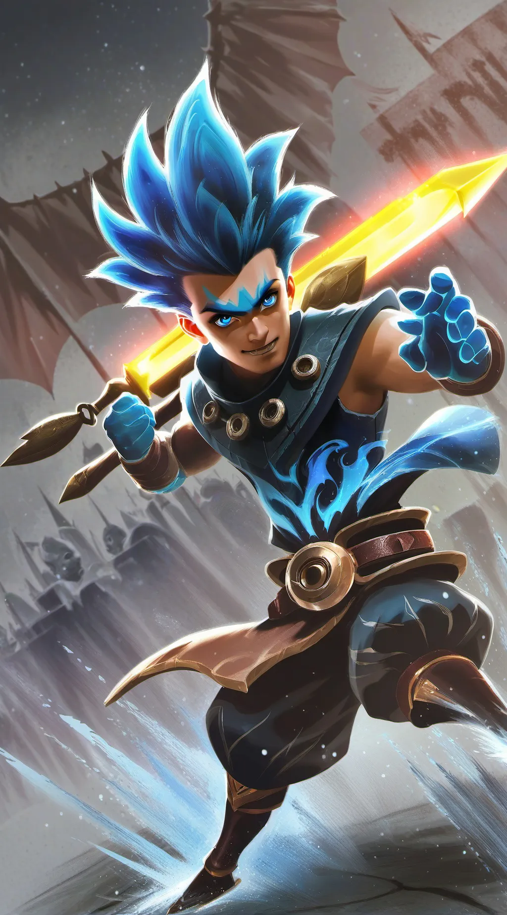 ai character: baby gray & Wenda  background