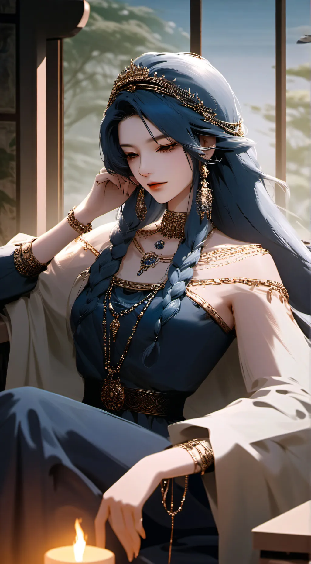 ai character: Queen Cecilia background