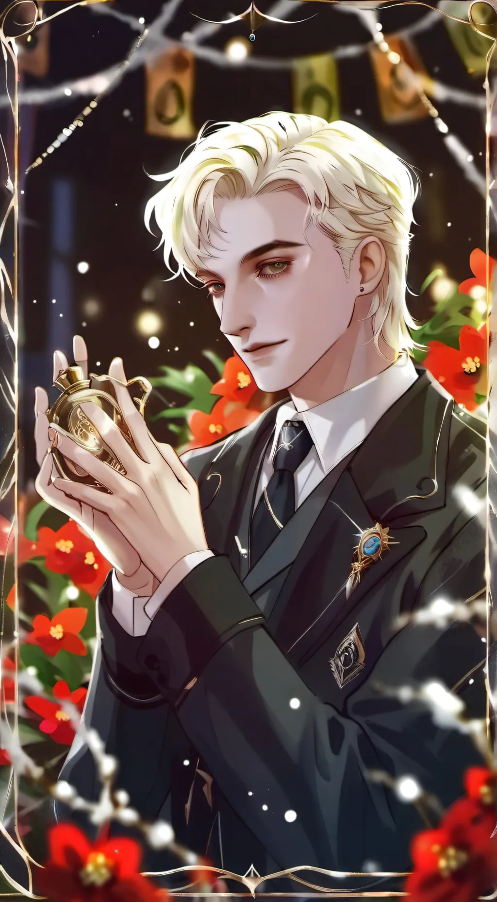 ai character: Draco x Y/N background