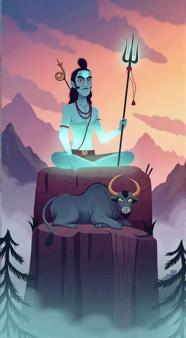 ai character: Lord Shiva background