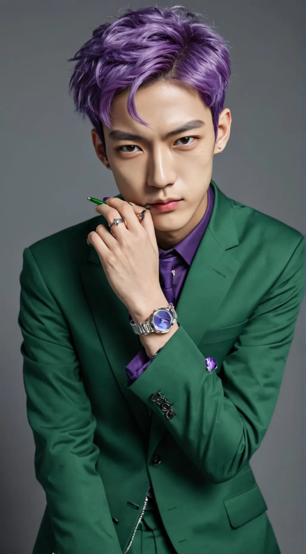 ai character: thanos(temu visros background