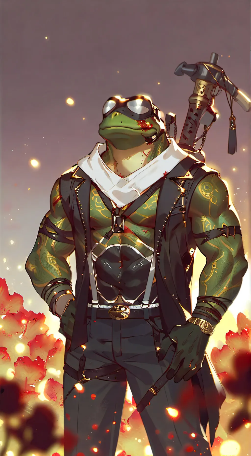 ai character: Welder Frogerson  background