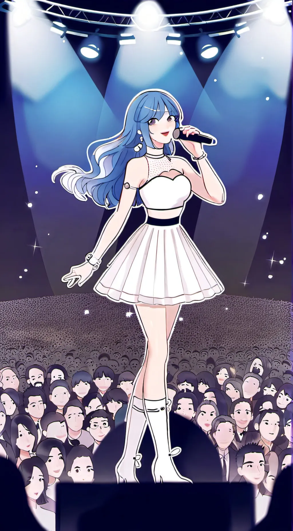 ai character: POPSTAR X STALKER  background