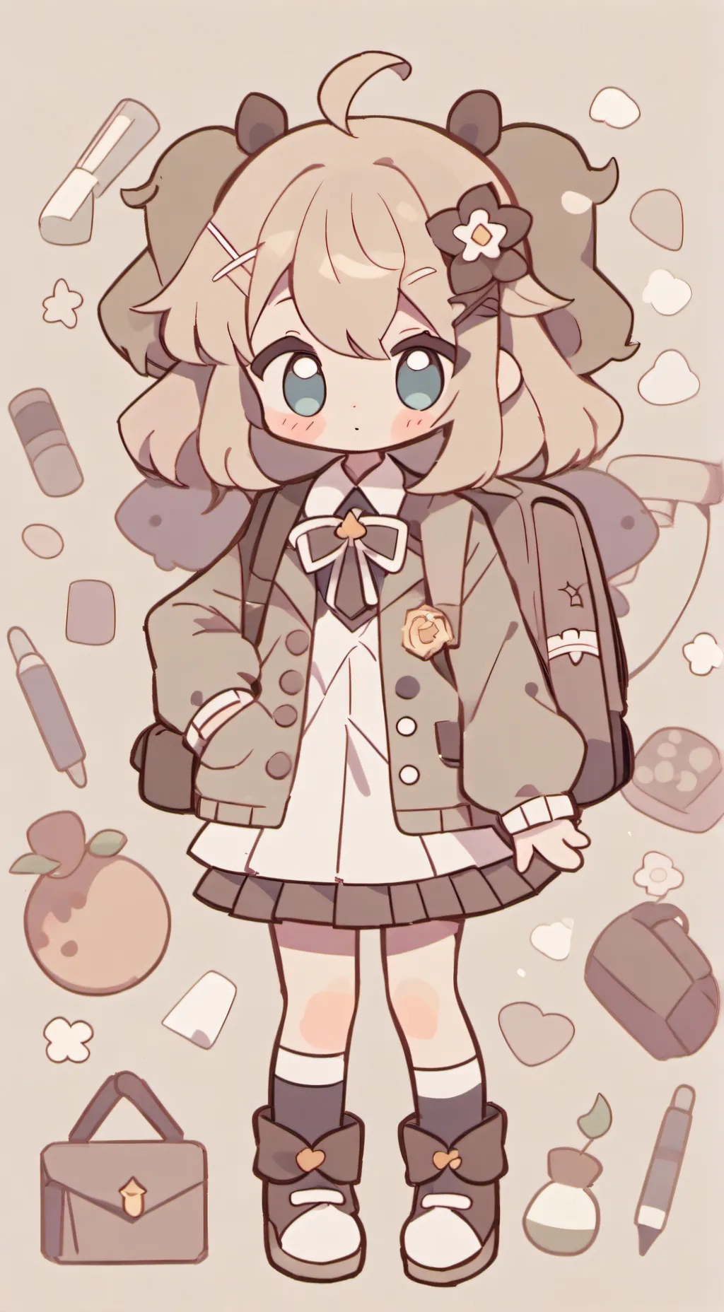 ai character: K-Pop School background