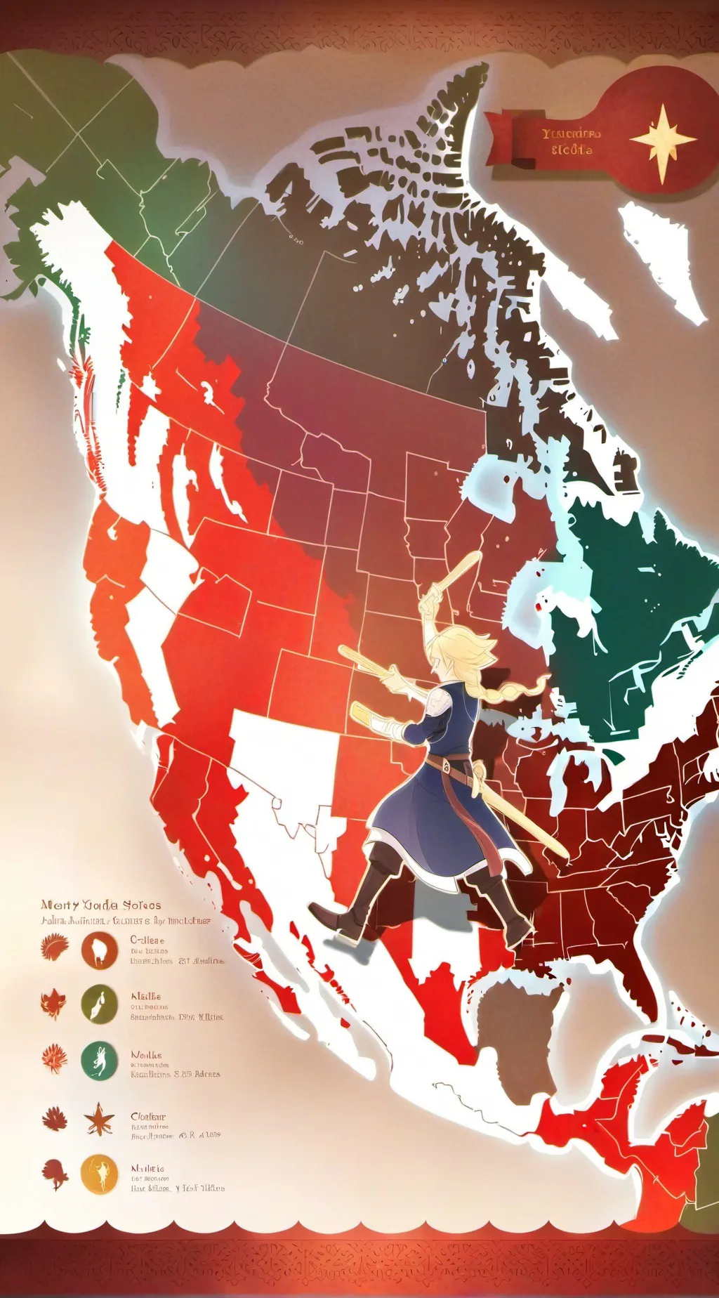 ai character: Amé vs ricas  background