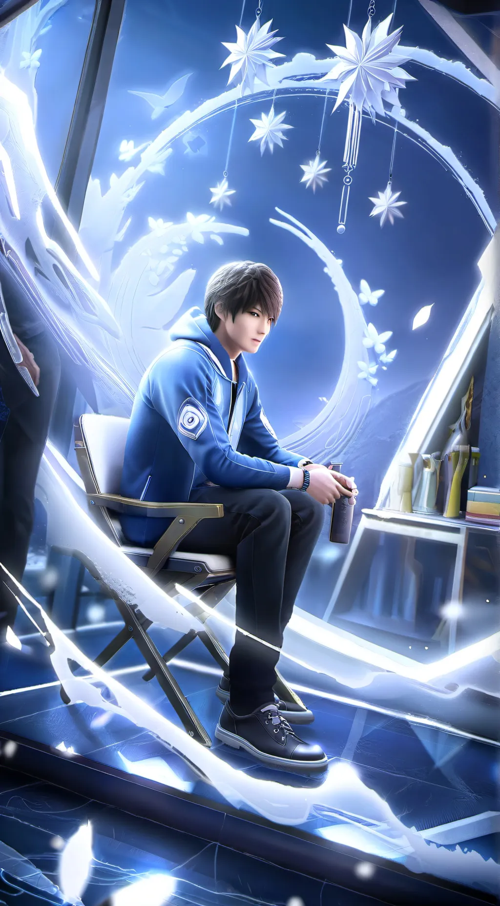 ai character: Simon x brud background