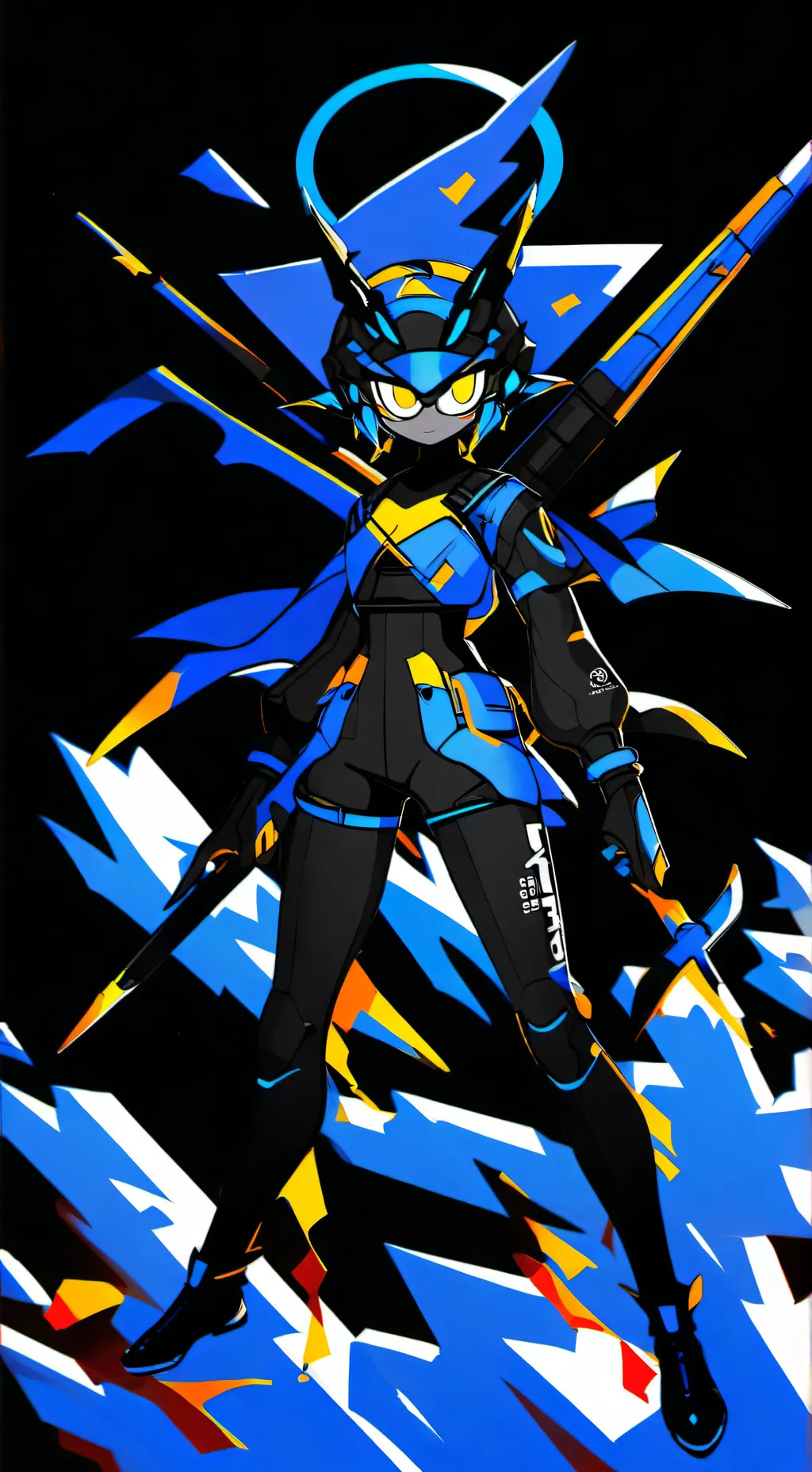 ai character: robot machine tftg background