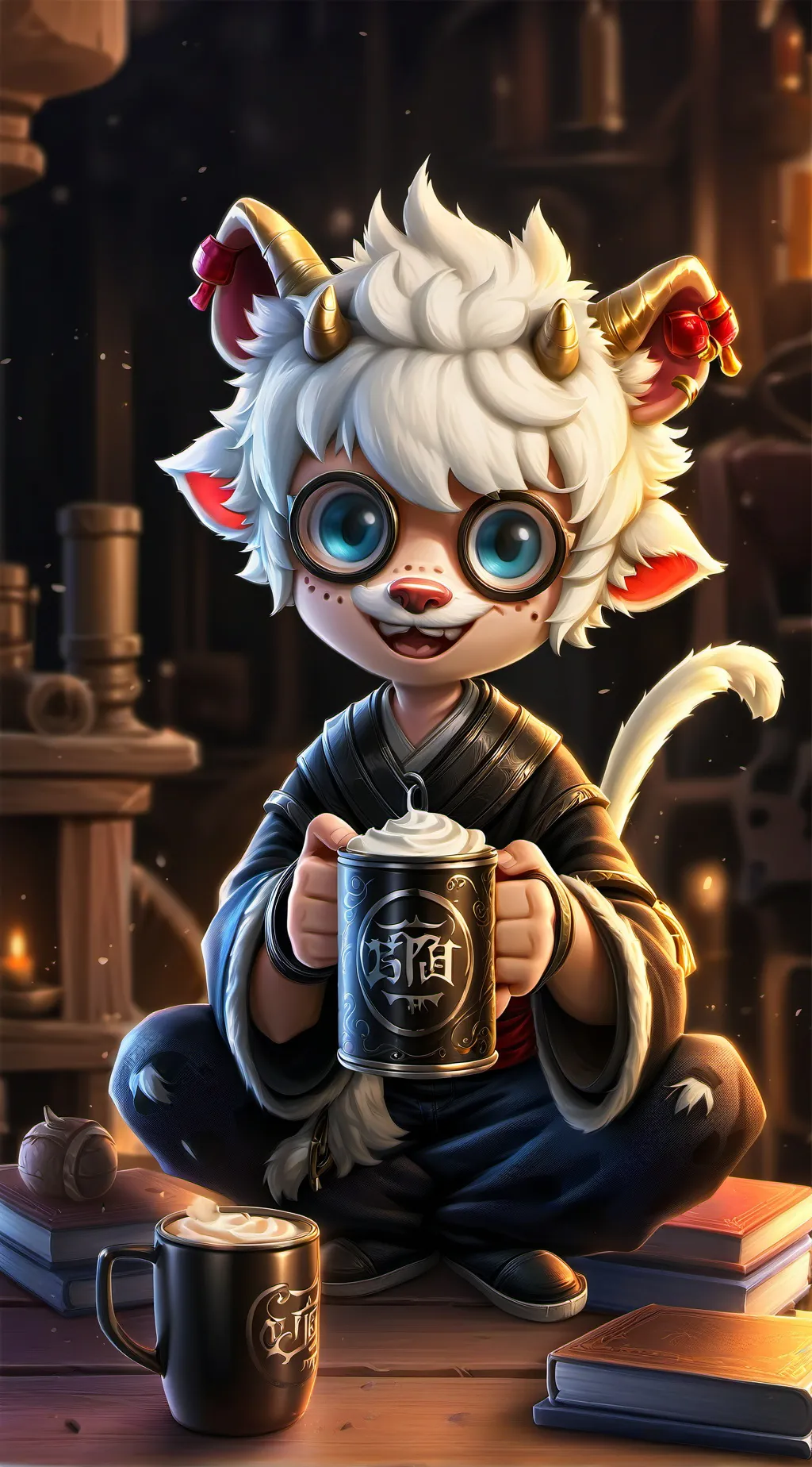 ai character: Prickly White Spirit background