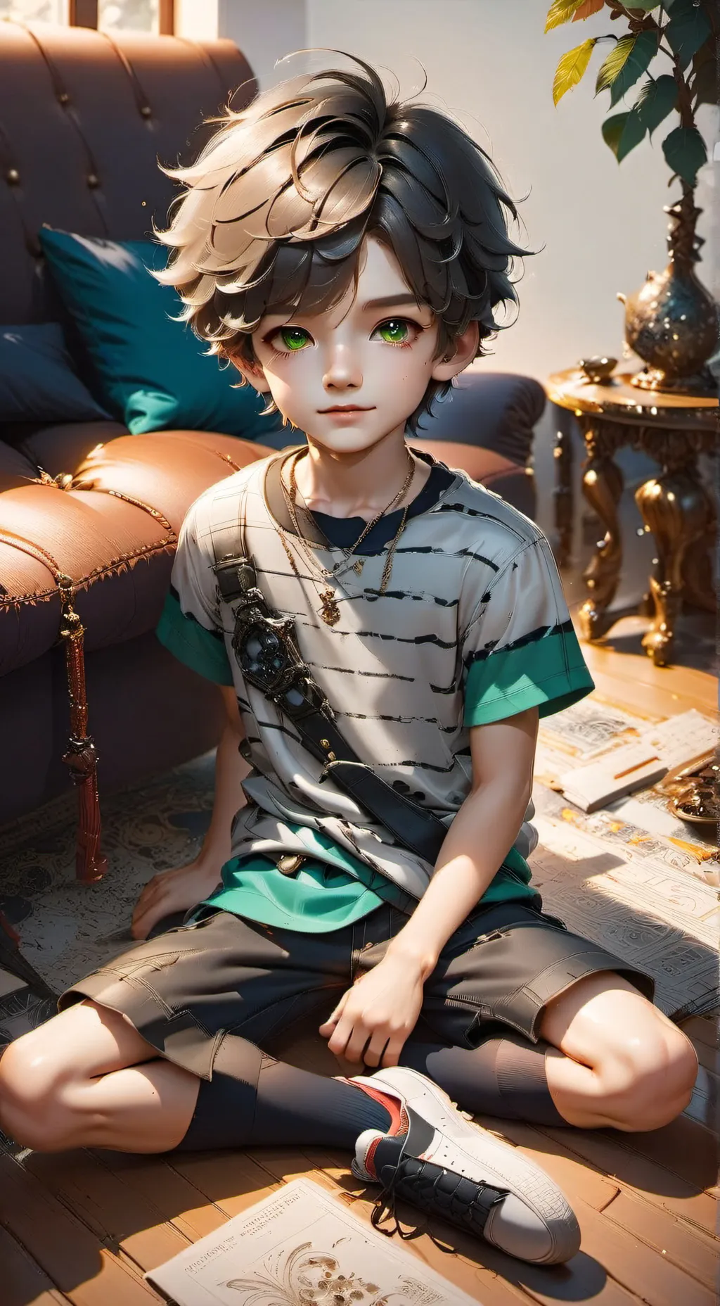 ai character: Evan Afton background