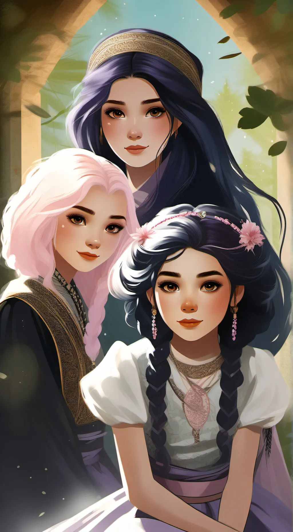 ai character: Kpop demon hunters background